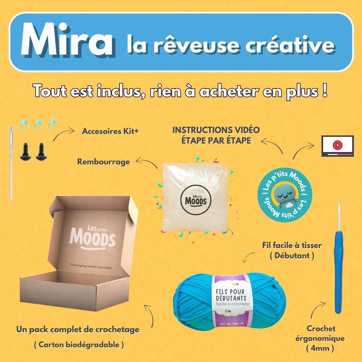 Mira la Rêveuse | Kit crochet