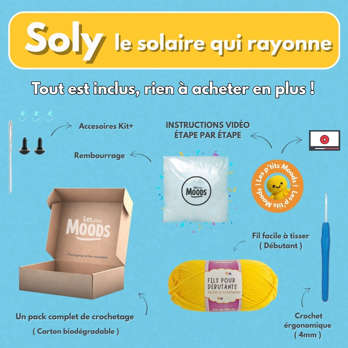 Soly le Solaire | Kit crochet