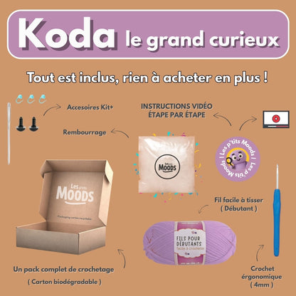 Koda le Curieux | Kit crochet