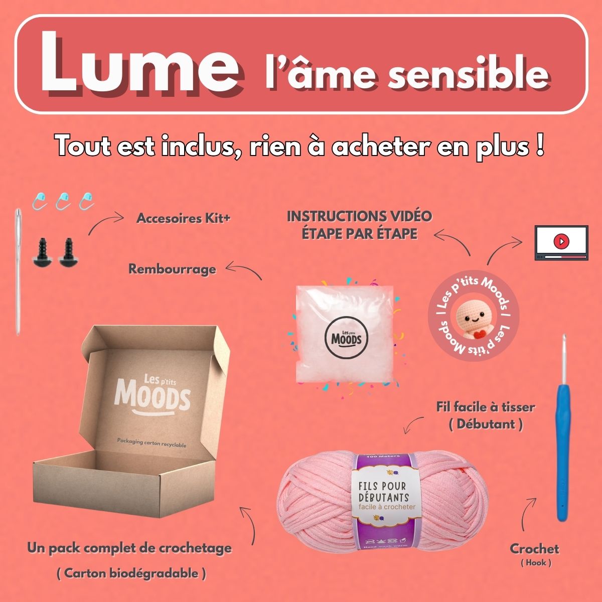 Lume l'Âme sensible | Kit crochet
