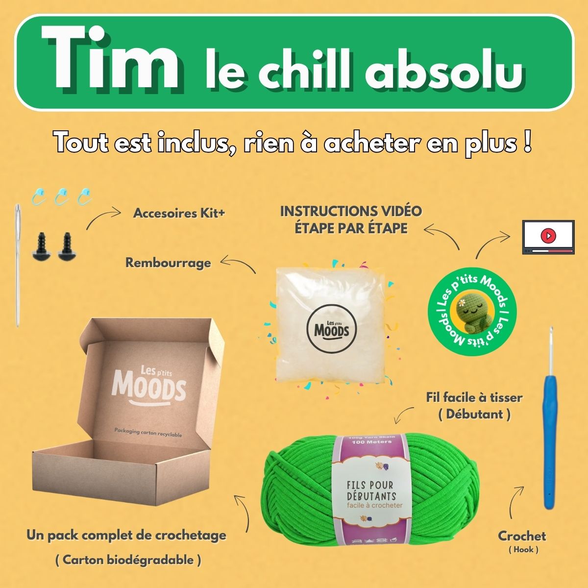 Tim le Chill | Kit crochet