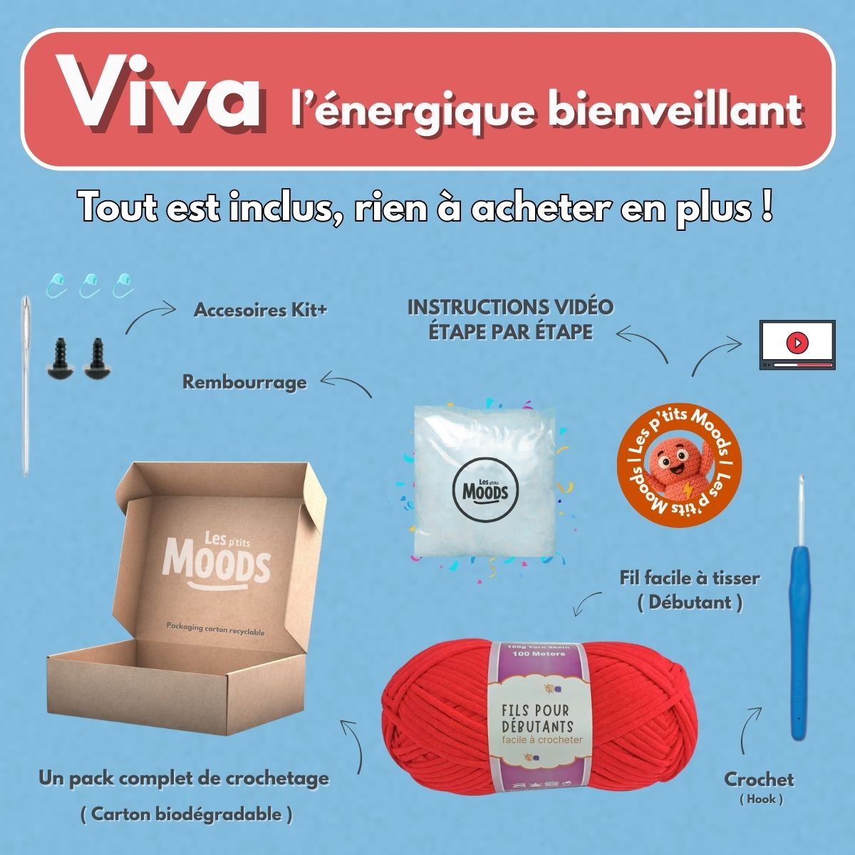 Viva L'Énergique | Kit crochet